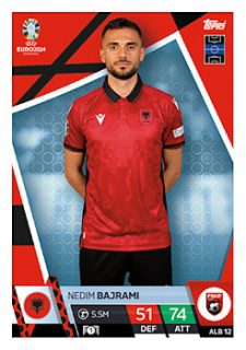 Nedim Bajrami Albania Topps Match Attax EURO 2024 #ALB12